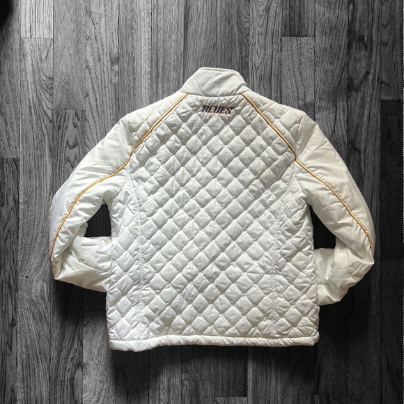 NEW St. Louis Blues Hockey Embroidered Quilted Full Zip Jacket - Picture 3 of 5